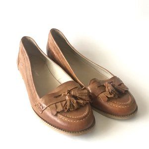 Zanon & Zago Loafers Flats Size 8.5 Leather Brown
